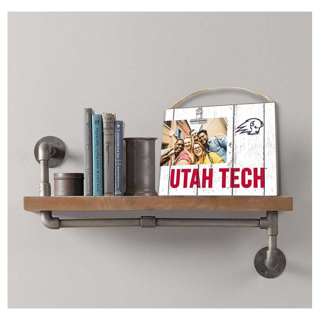 Clip It Weathered Logo Photo Frame Utah Tech Trailblazers