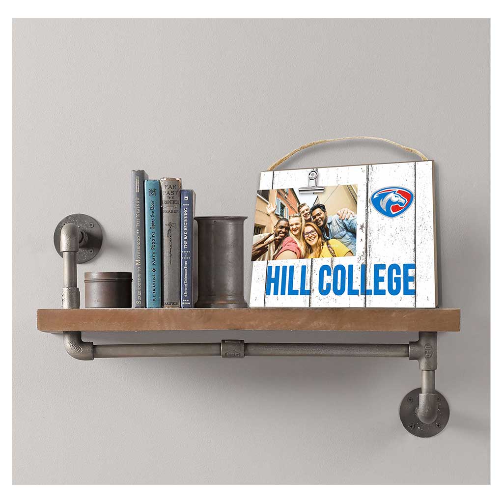 Clip It Weathered Logo Photo Frame Hill College Rebels