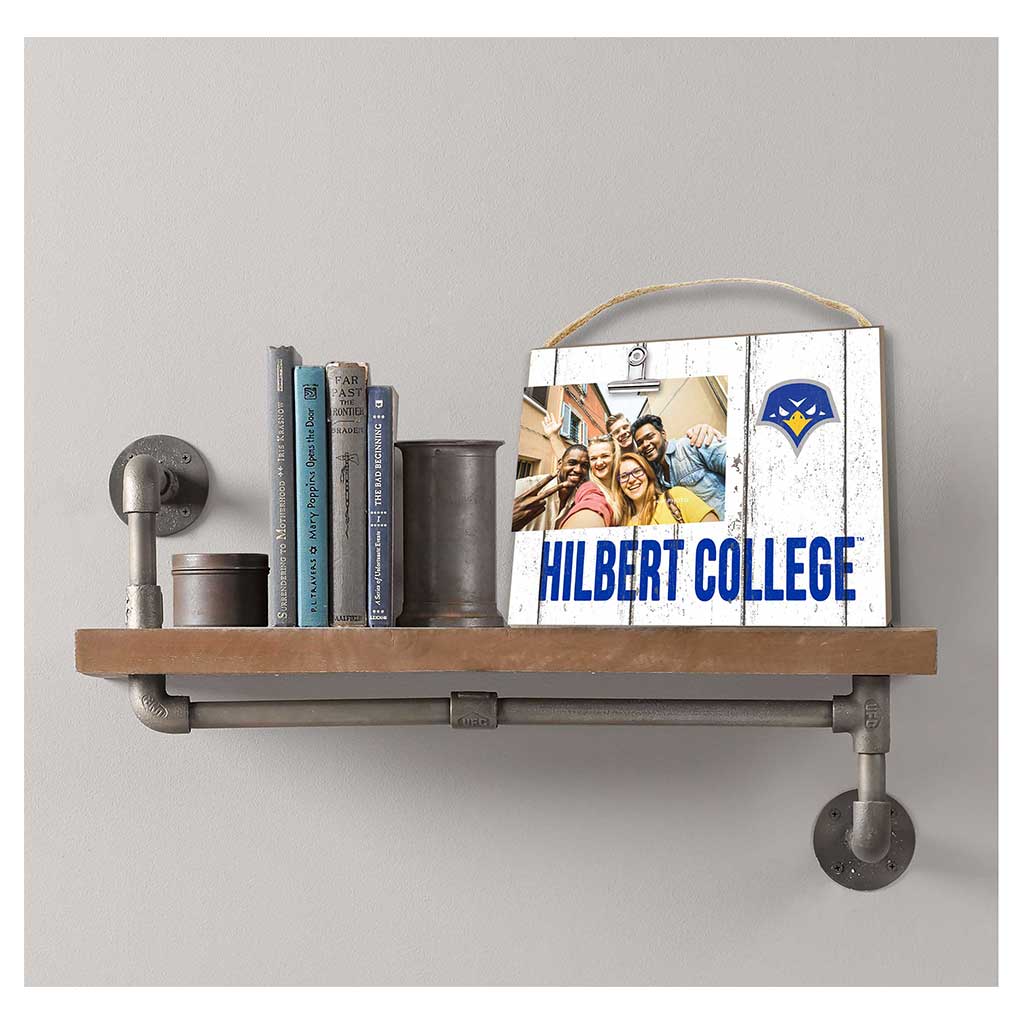 Clip It Weathered Logo Photo Frame Hilbert College Hawks