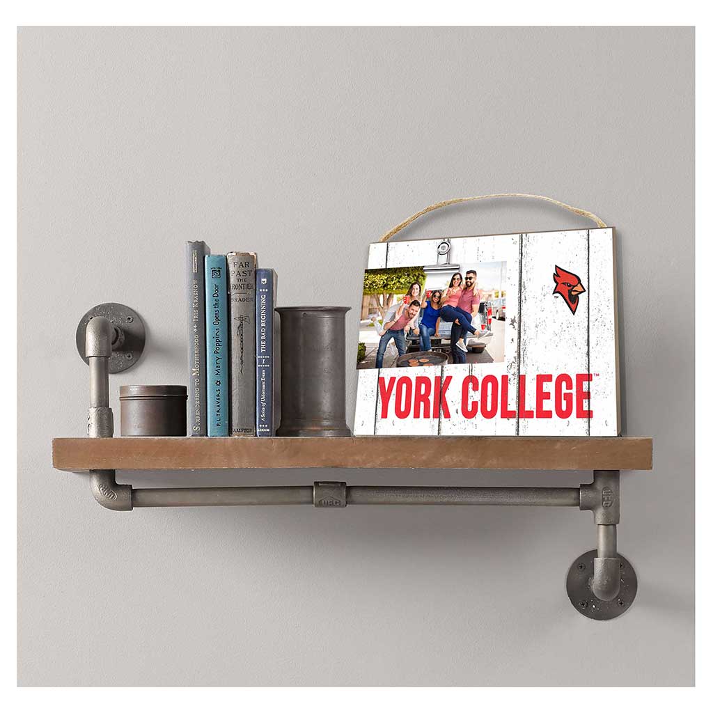 Clip It Weathered Logo Photo Frame York College Cardinals