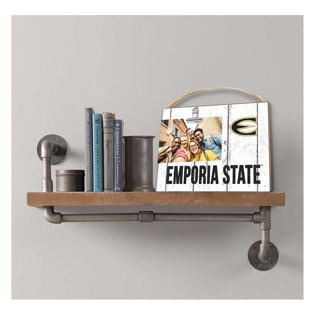Clip It Weathered Logo Photo Frame Emporia State Hornets
