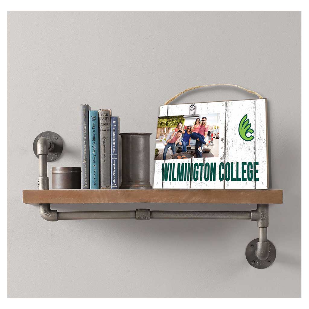 Clip It Weathered Logo Photo Frame Wilmington College Quakers