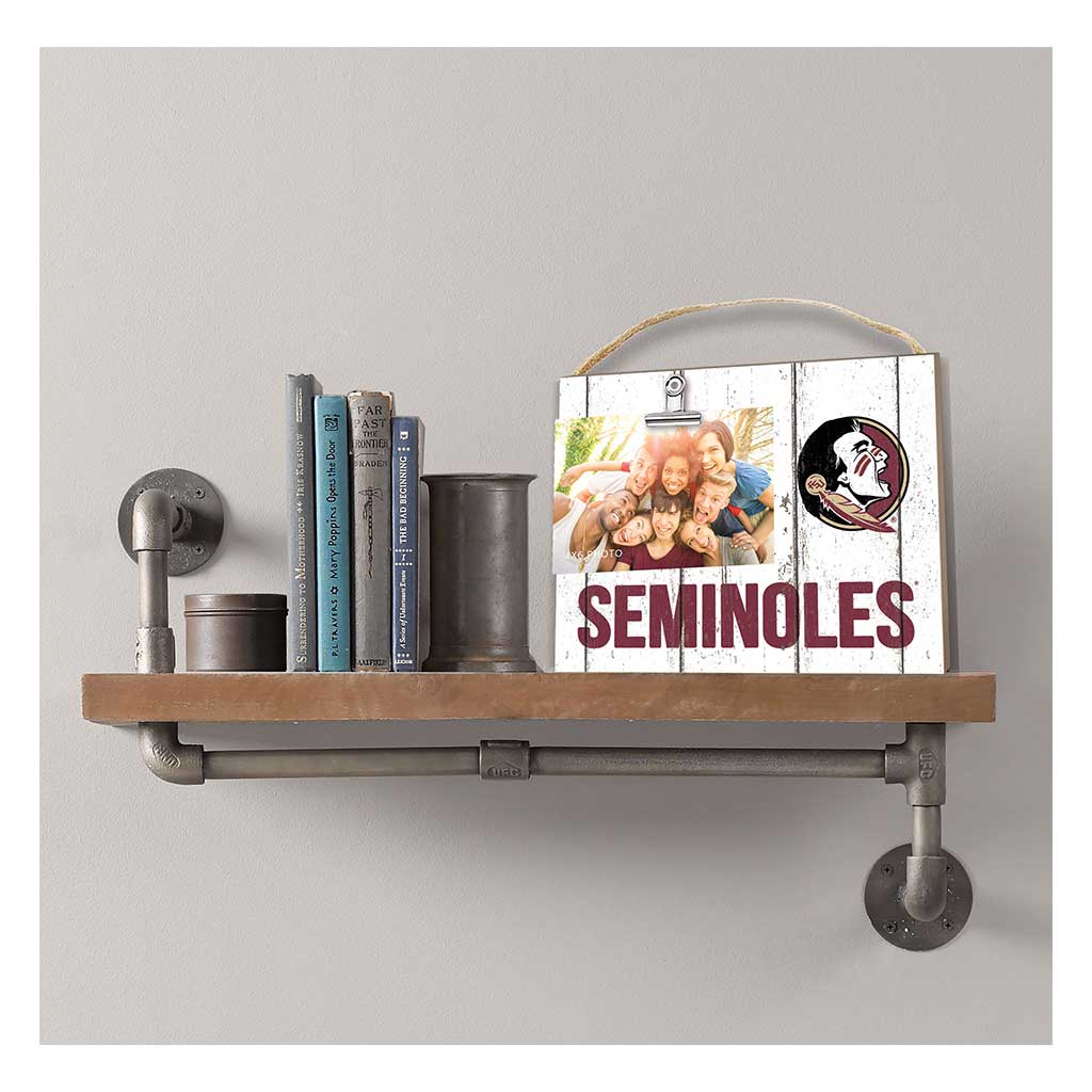 Clip It Weathered Logo Photo Frame Florida State Seminoles