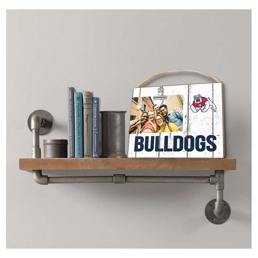 Clip It Weathered Logo Photo Frame Fresno State Bulldogs