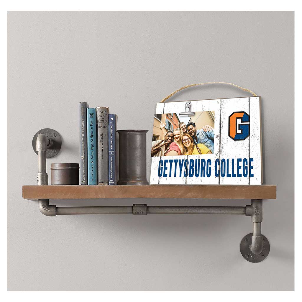 Clip It Weathered Logo Photo Frame Gettysburg College Bullets