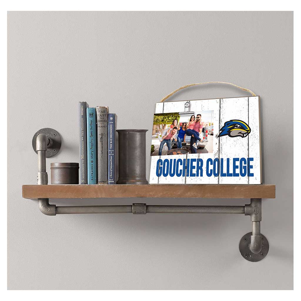 Clip It Weathered Logo Photo Frame Goucher College Gophers