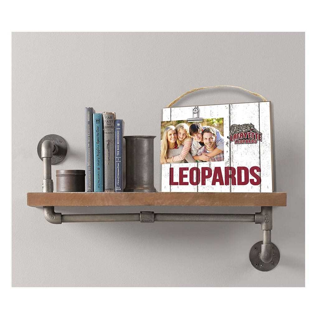 Clip It Weathered Logo Photo Frame Lafayette College Leopards