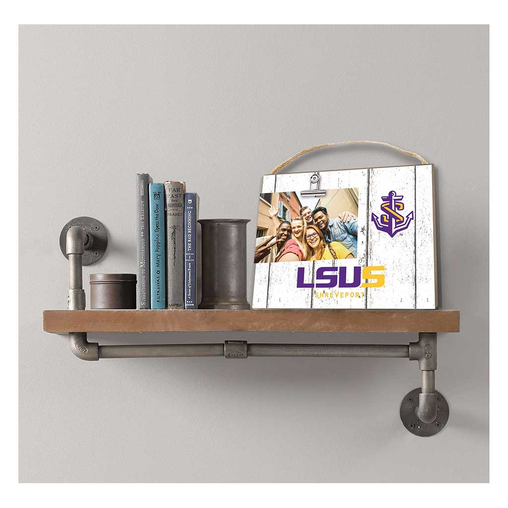 Clip It Weathered Logo Photo Frame LSU Fighting Tigers