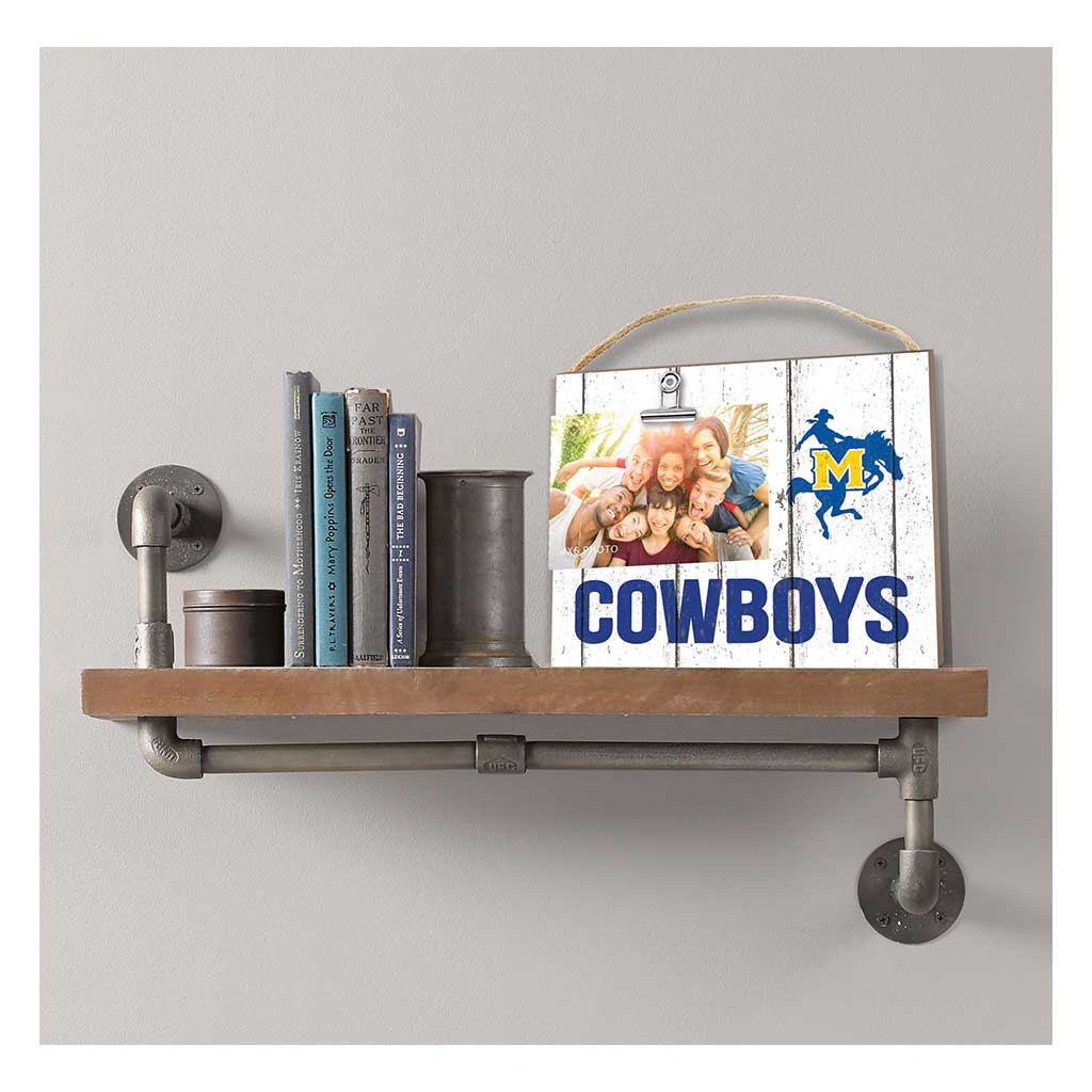 Clip It Weathered Logo Photo Frame McNeese State Cowboys