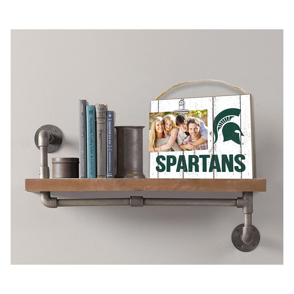 Clip It Weathered Logo Photo Frame Michigan State Spartans