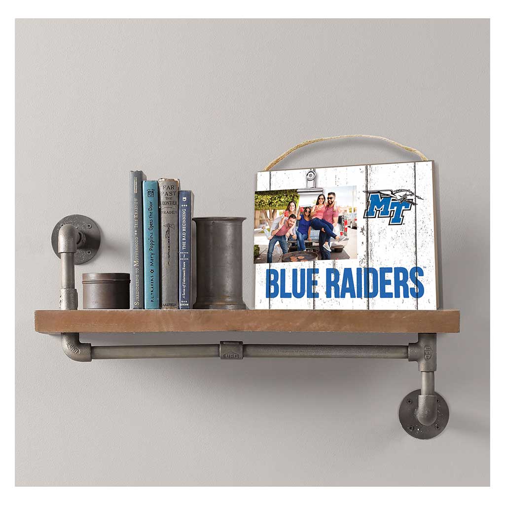 Clip It Weathered Logo Photo Frame Middle Tennessee State Blue Raiders