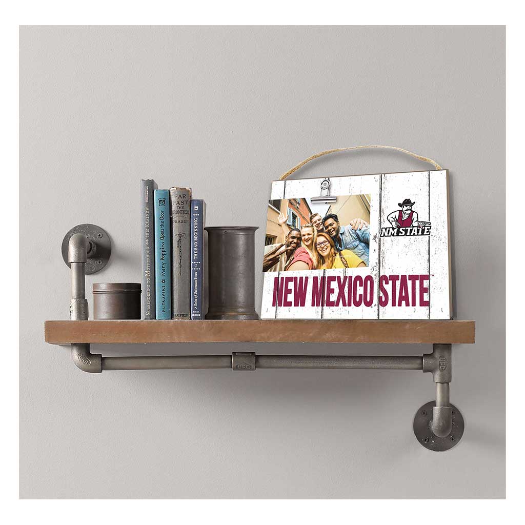 Clip It Weathered Logo Photo Frame New Mexico State Aggies