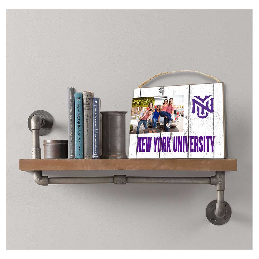 Clip It Weathered Logo Photo Frame New York University Violets