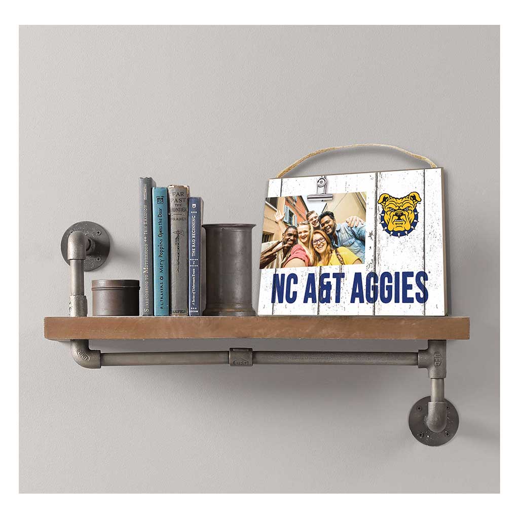 Clip It Weathered Logo Photo Frame North Carolina A&T Aggies