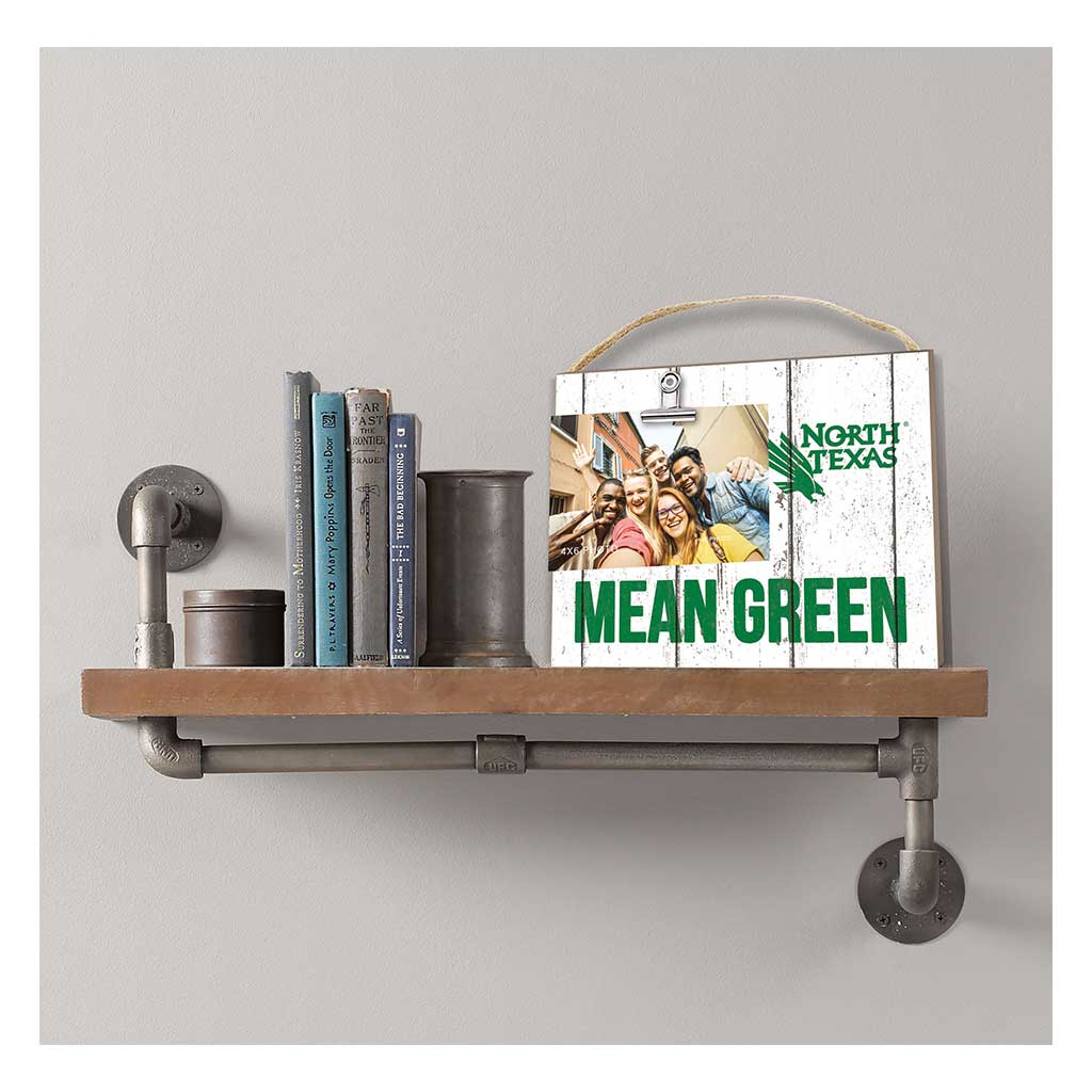 Clip It Weathered Logo Photo Frame North Texas Mean Green
