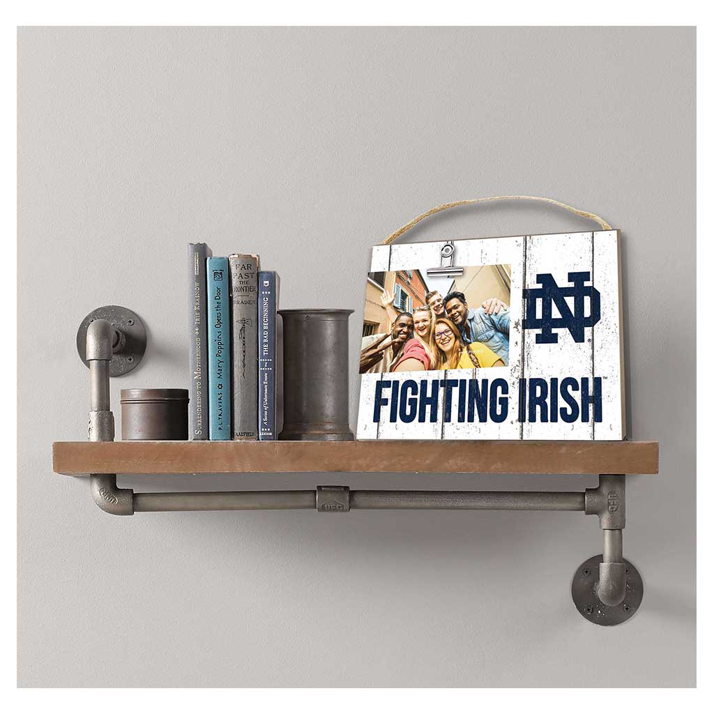 Clip It Weathered Logo Photo Frame Notre Dame Fighting Irish