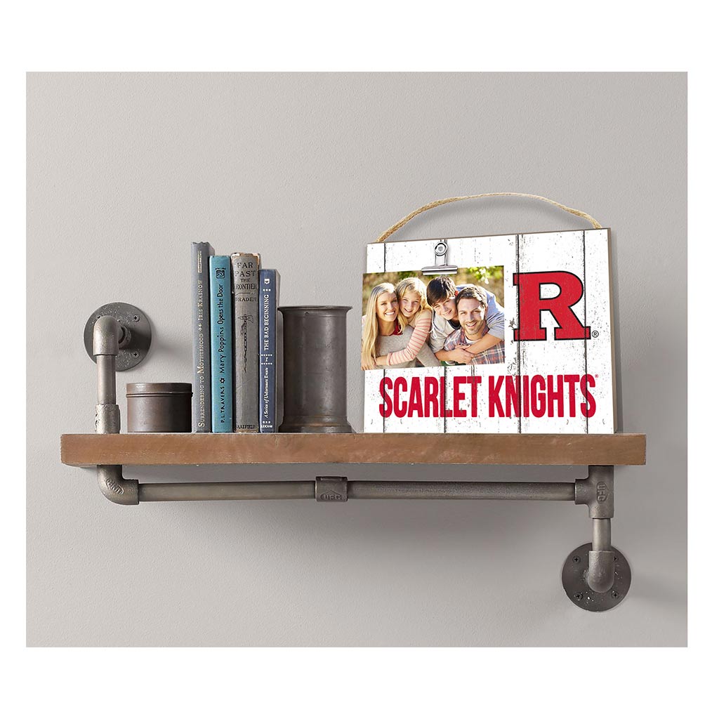Clip It Weathered Logo Photo Frame Rutgers Scarlet Knights