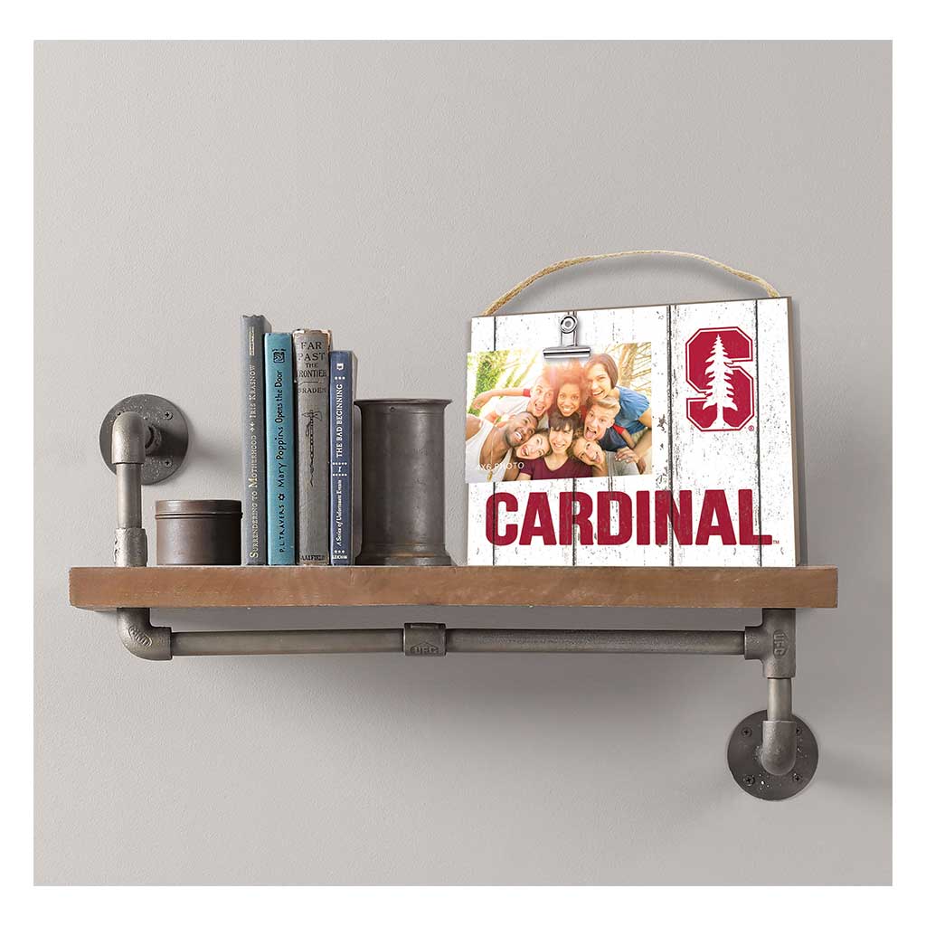 Clip It Weathered Logo Photo Frame Stanford Cardinal color