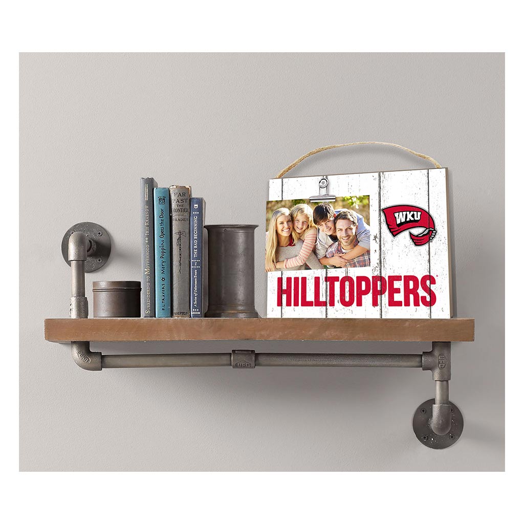 Clip It Weathered Logo Photo Frame Western Kentucky Hilltoppers