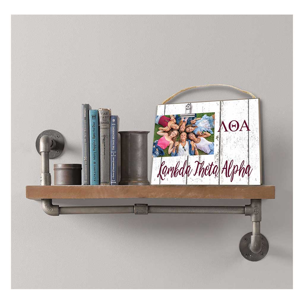 Clip It Weathered Logo Photo Frame Greek-Lamda Theta Alpha