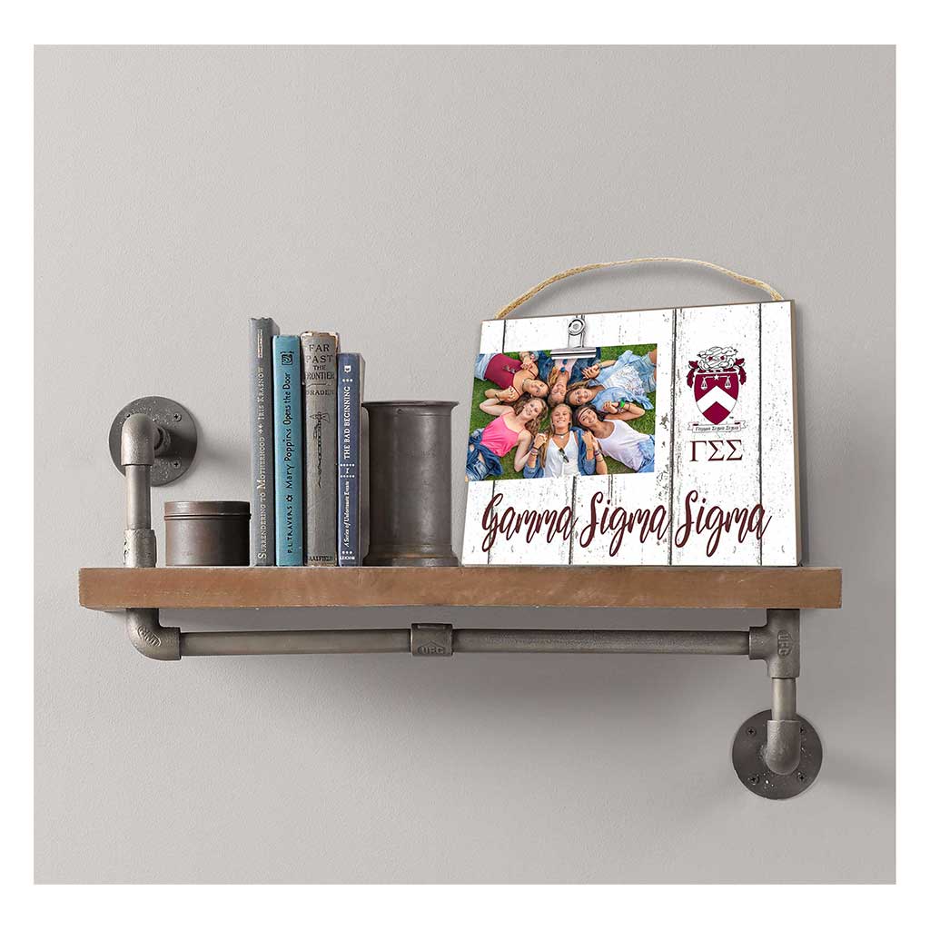 Clip It Weathered Logo Photo Frame Greek-Gamma Sigma Sigma