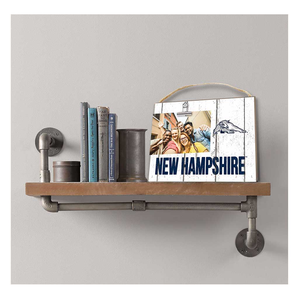 Clip It Weathered Logo Photo Frame University of New Hampshire Wildcats