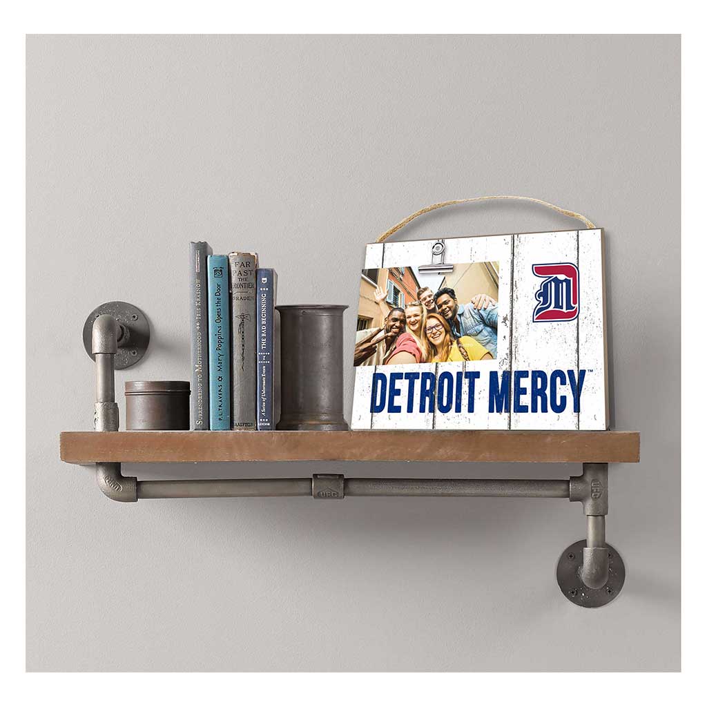 Clip It Weathered Logo Photo Frame Detroit Mercy Titans