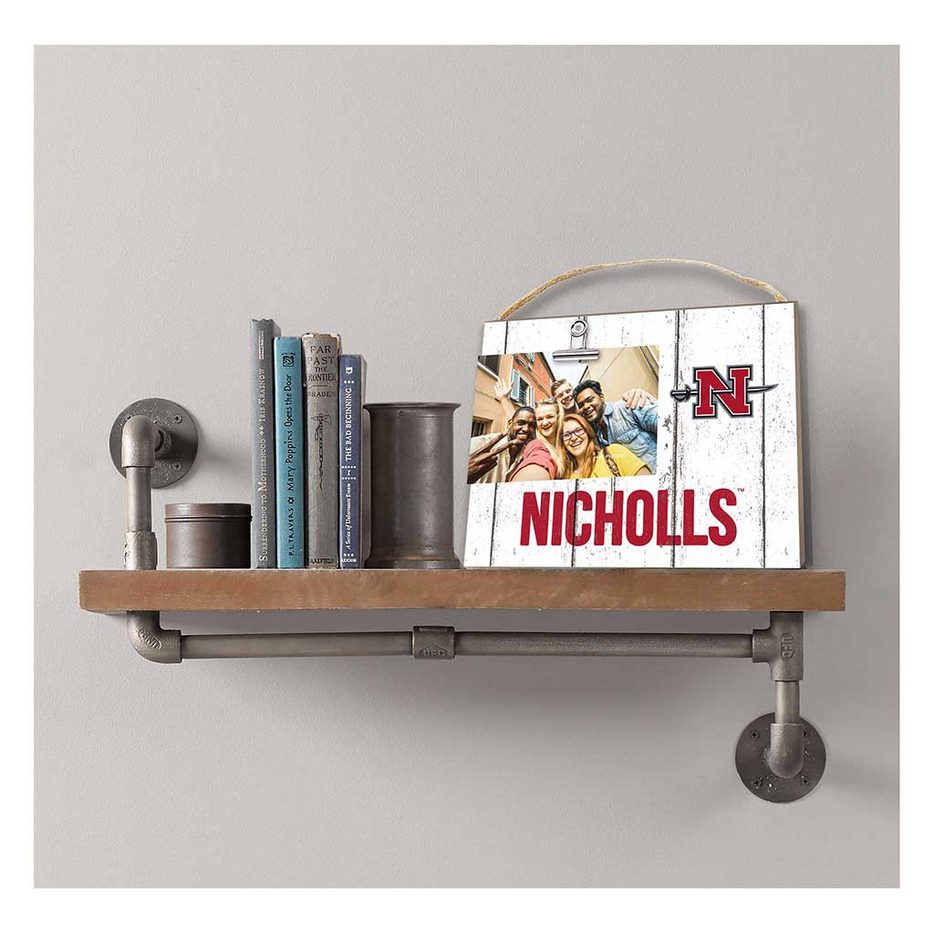 Clip It Weathered Logo Photo Frame Nicholls State Colonels