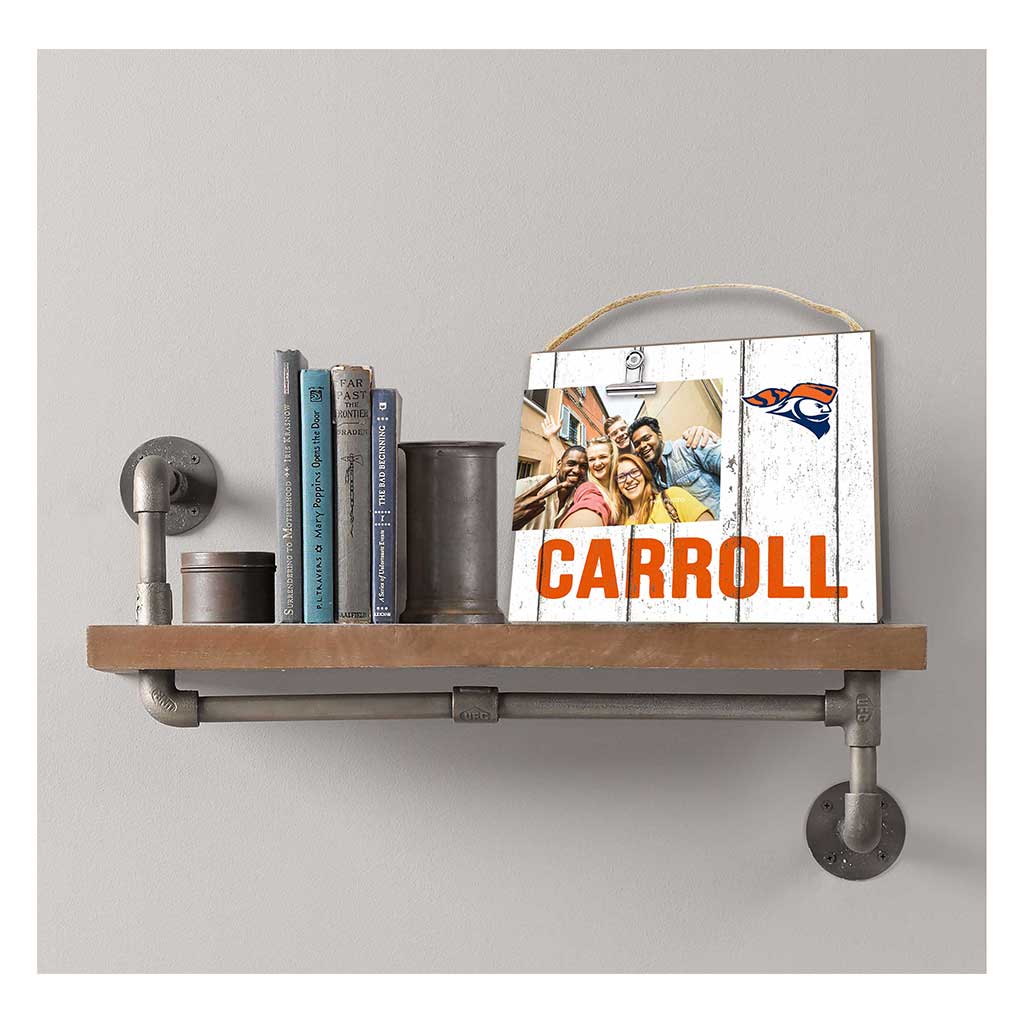Clip It Weathered Logo Photo Frame Carroll University PIONEERS