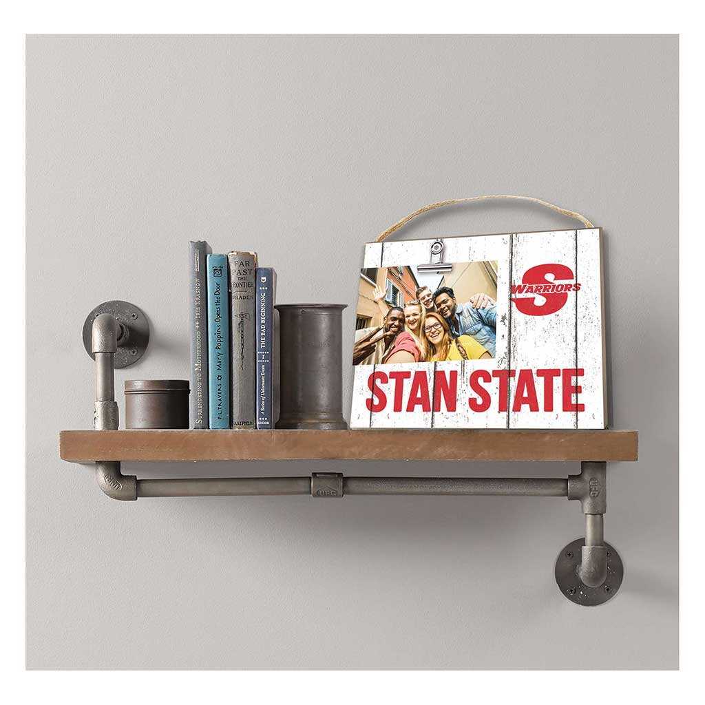 Clip It Weathered Logo Photo Frame California State - Stanislaus WARRIORS