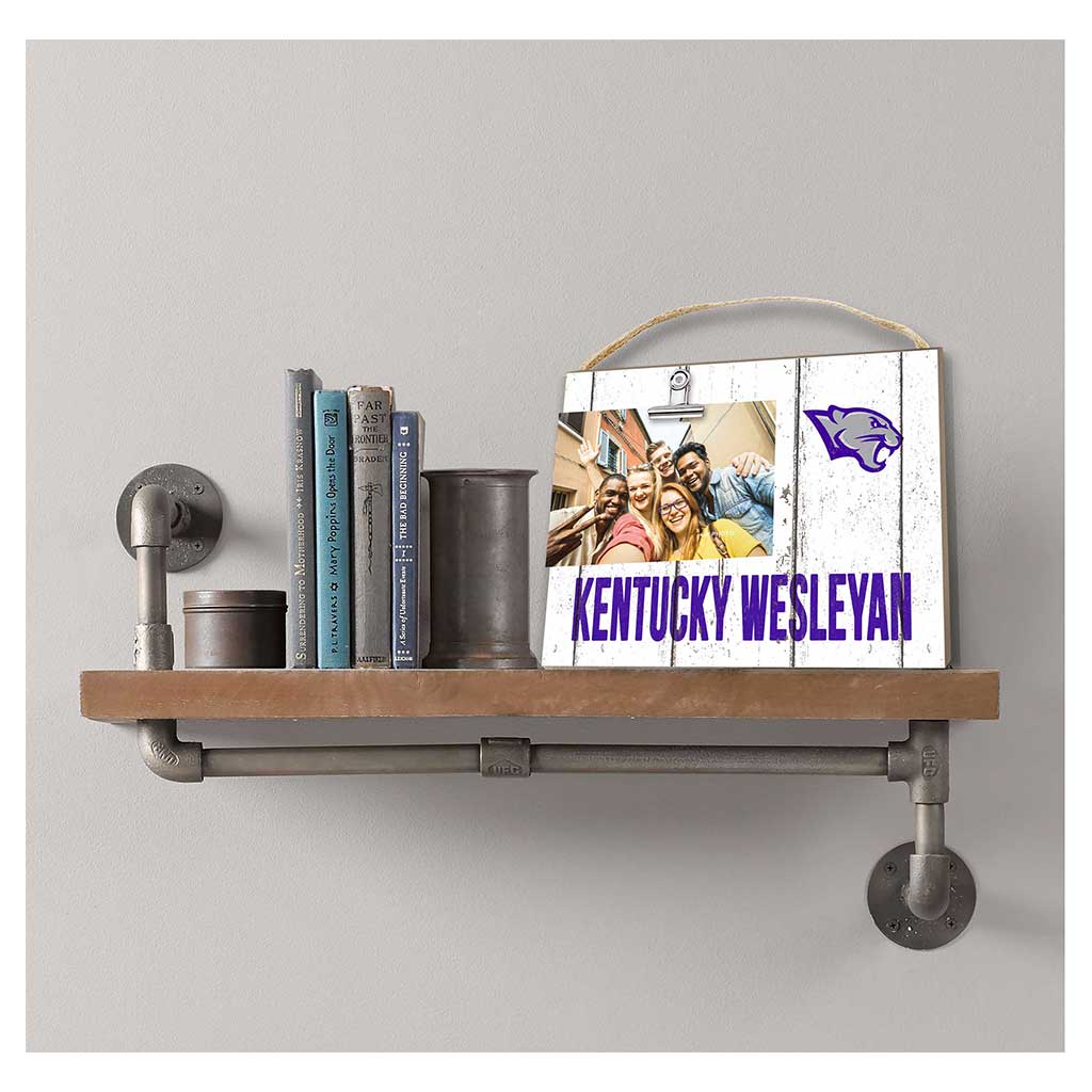 Clip It Weathered Logo Photo Frame Kentucky Wesleyan College PANTHERS