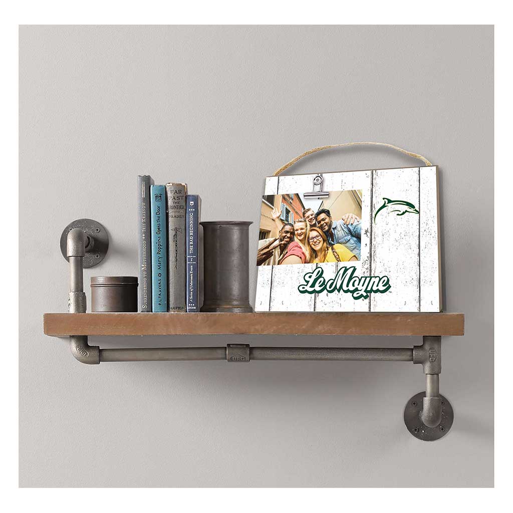 Clip It Weathered Logo Photo Frame Le Moyne College DOLPHINS