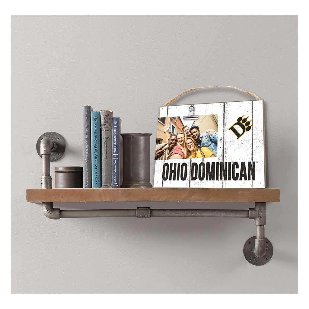 Clip It Weathered Logo Photo Frame Ohio Dominican University Panthers