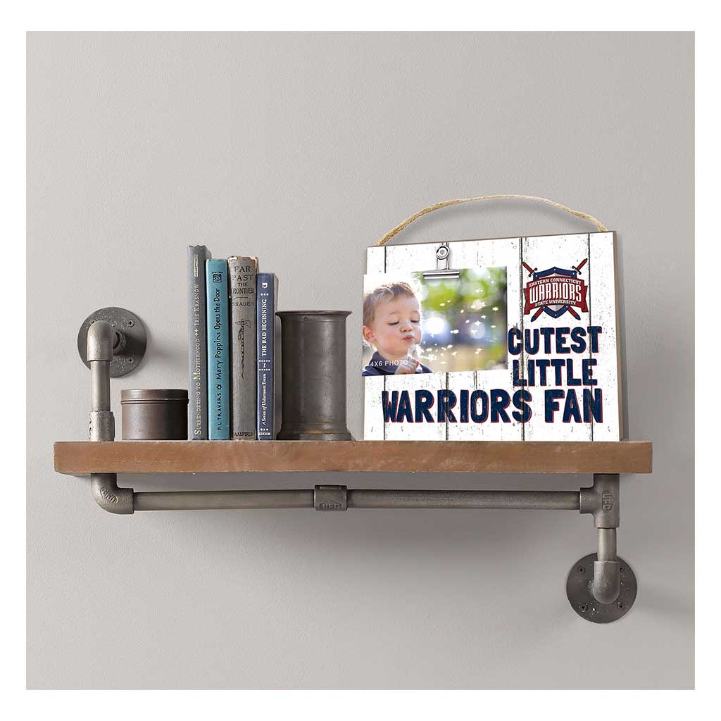 Cutest Little Weathered Logo Clip Photo Frame Eastern Connecticut State University Warriors