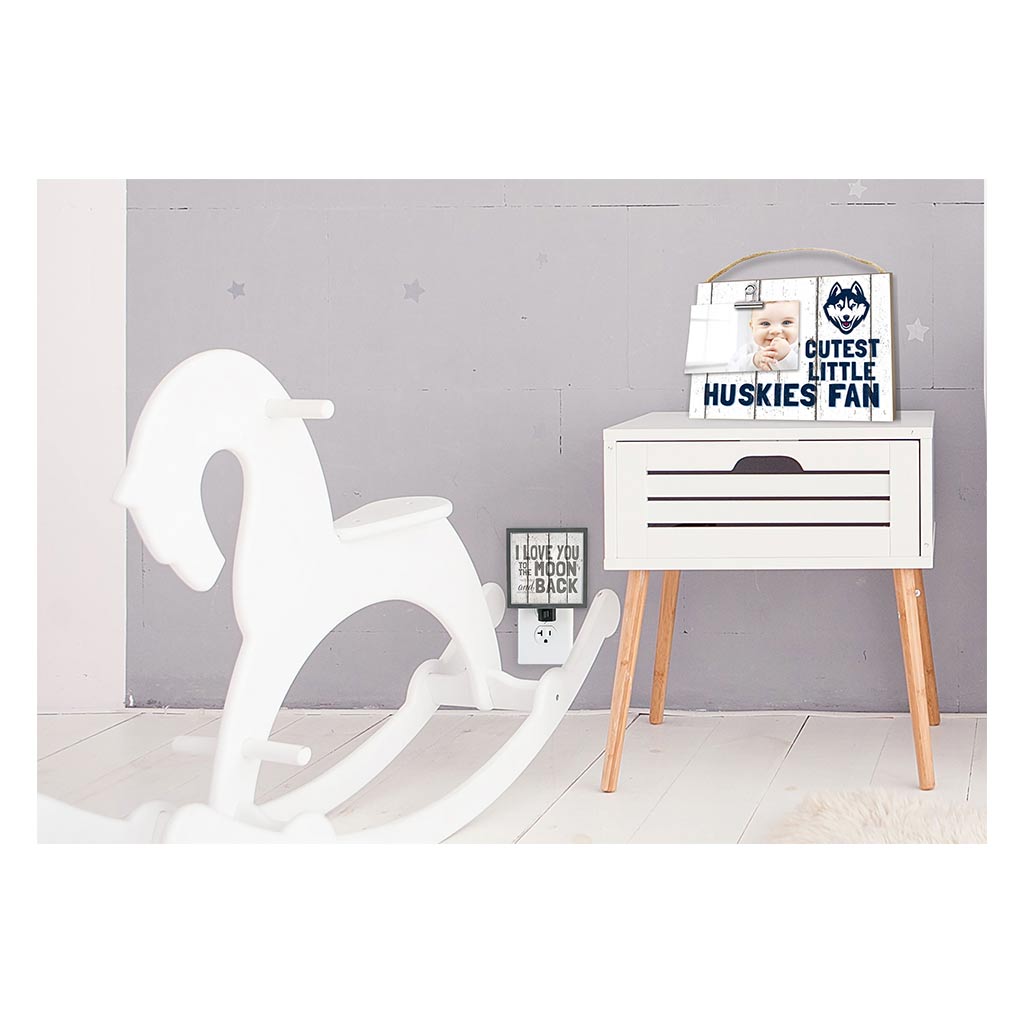 Cutest Little Weathered Logo Clip Photo Frame Connecticut Huskies