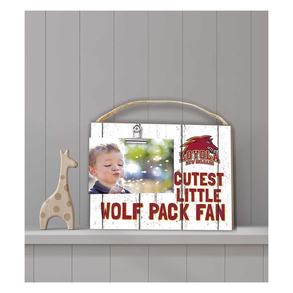 Cutest Little Weathered Clip Photo Frame Loyola University New Orleans Wolfpack