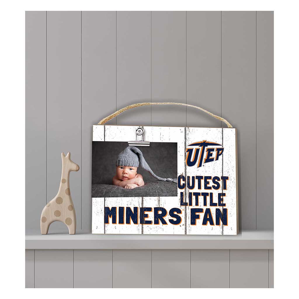 Cutest Little Weathered Clip Photo Frame Texas at El Paso Miners