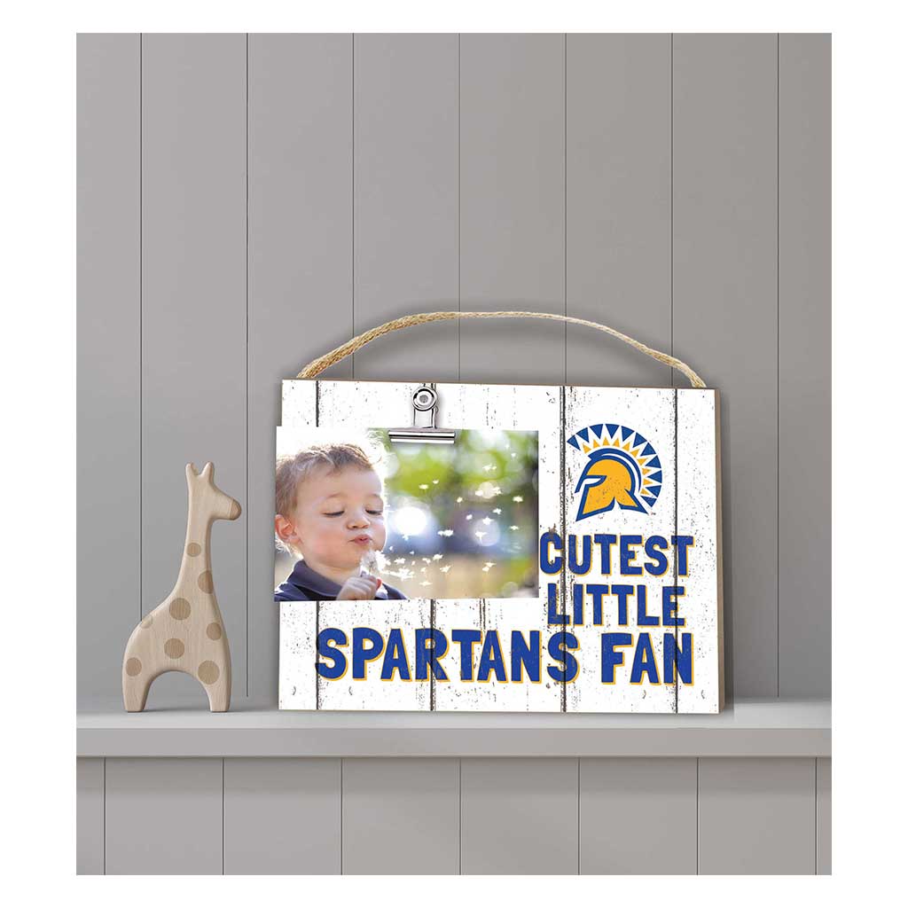 Cutest Little Weathered Logo Clip Photo Frame San Jose State Spartans