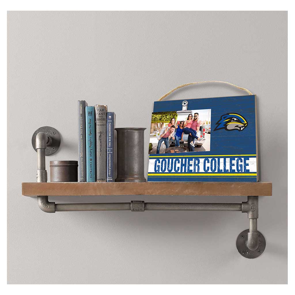 Clip It Colored Logo Photo Frame Goucher College Gophers