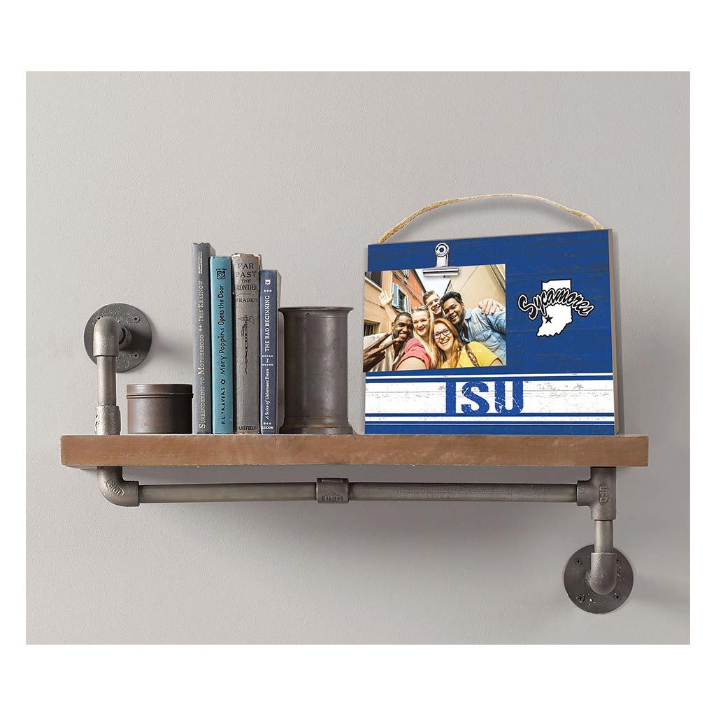 Clip It Colored Logo Photo Frame Indiana State Sycamores