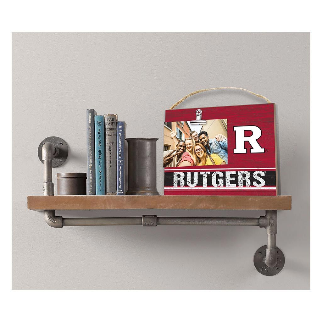 Clip It Colored Logo Photo Frame Rutgers Scarlet Knights