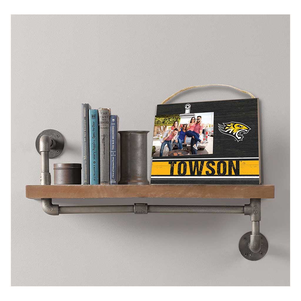 Clip It Colored Logo Photo Frame Towson University Tigers