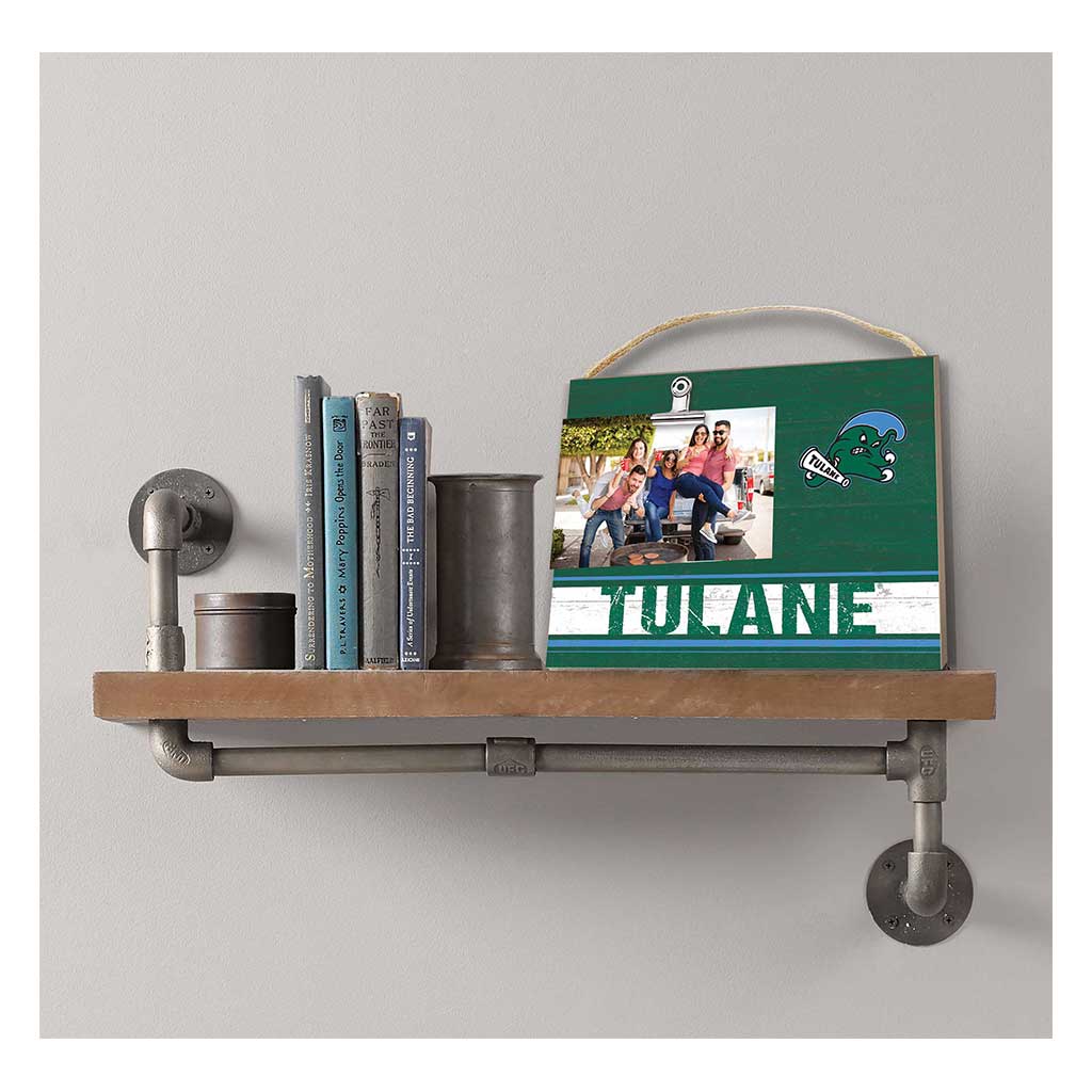 Clip It Colored Logo Photo Frame Tulane Green Wave