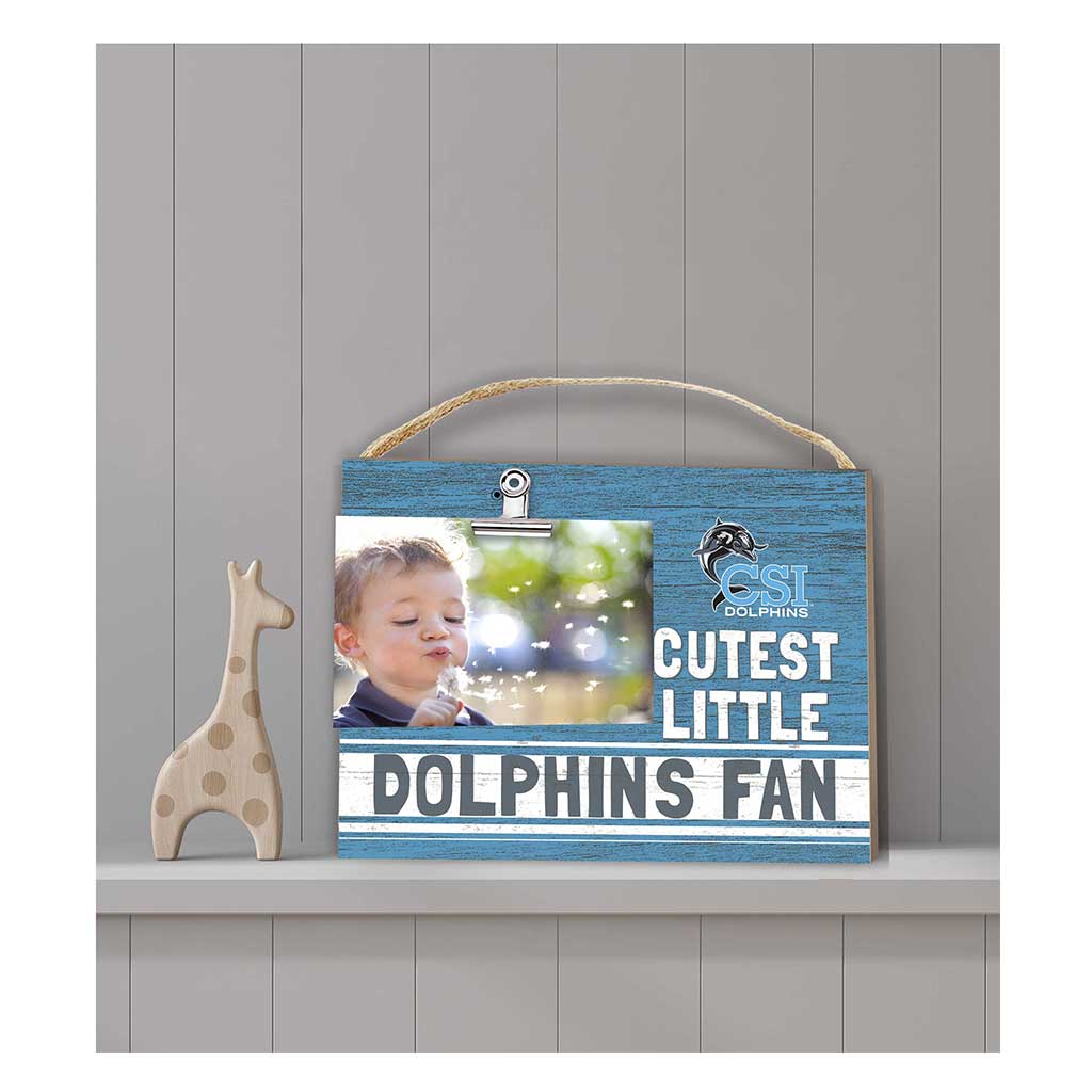 Cutest Little Team Logo Clip Photo Frame College of Staten Island Dolphins