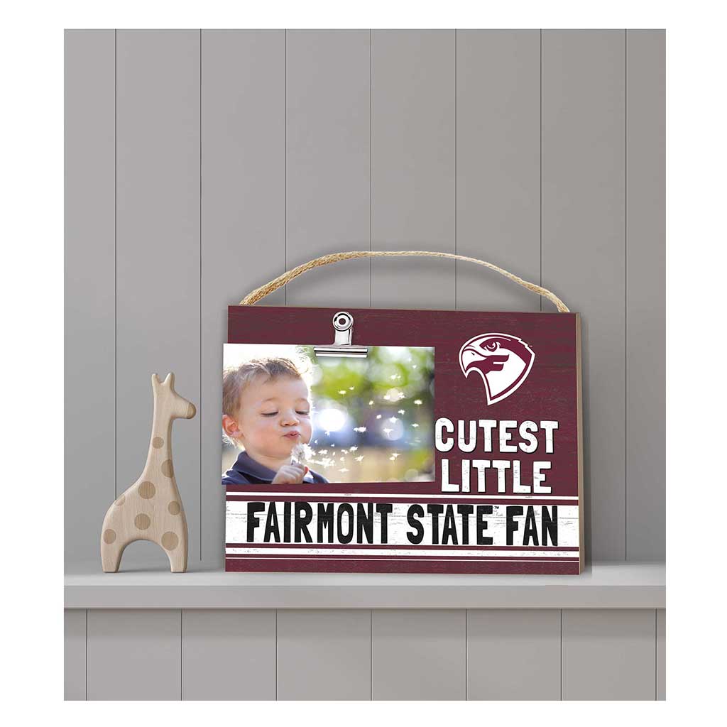 Cutest Little Colored Logo Clip Photo Frame Fairmont State Falcons
