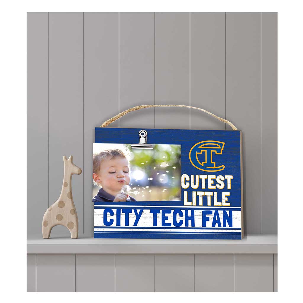 Cutest Little Team Logo Clip Photo Frame New York City College of Technology Yellow Jackets