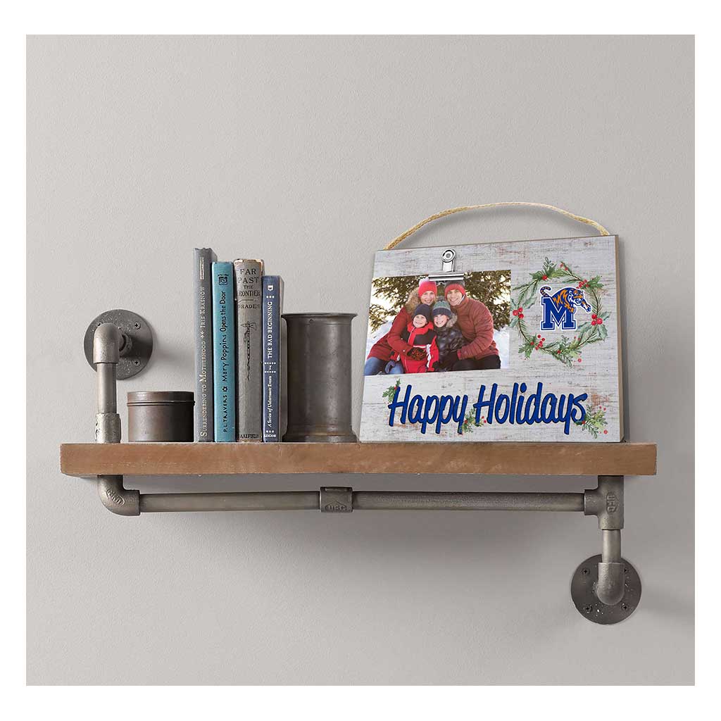 Happy Holidays Clip It Photo Frame Memphis Tigers