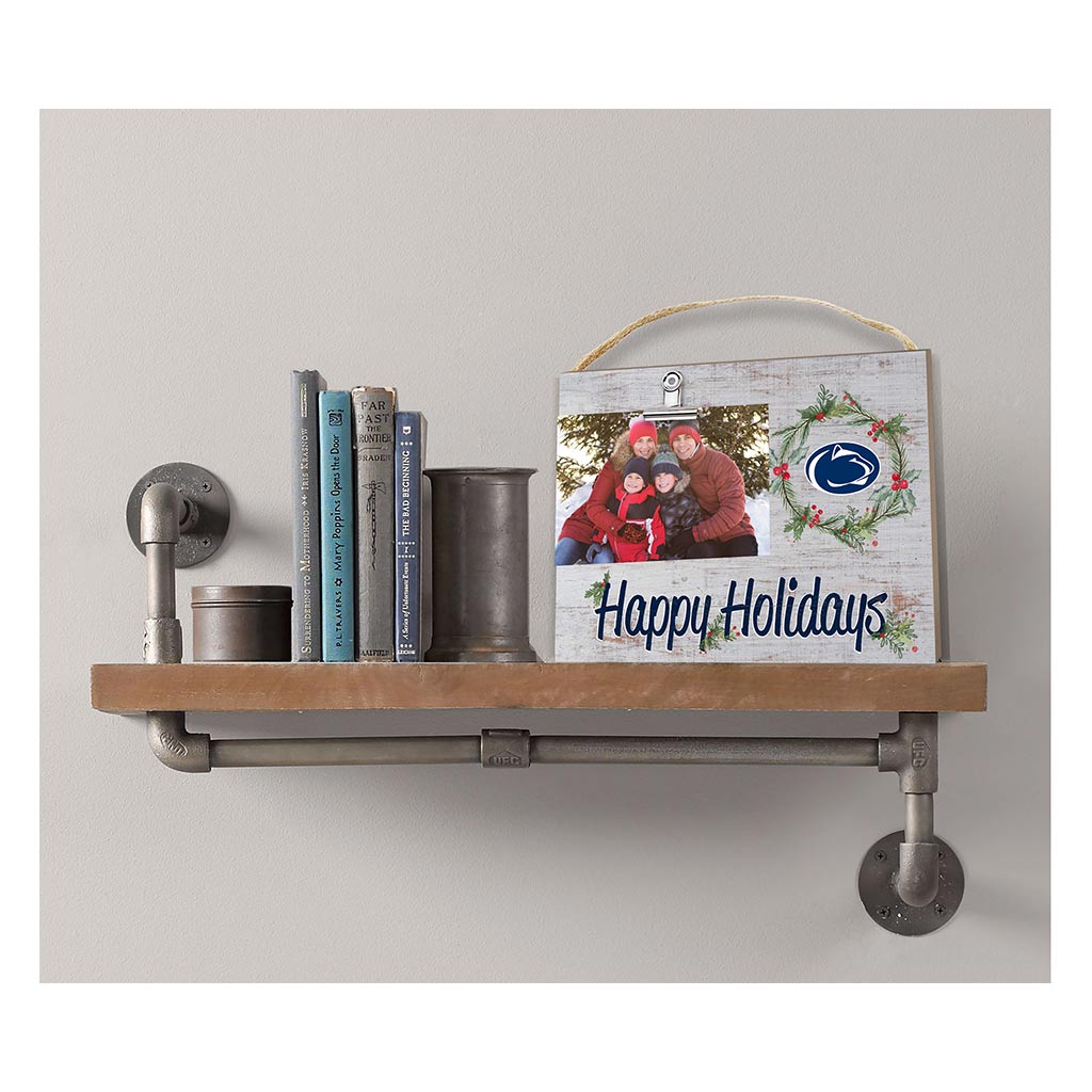 Happy Holidays Clip It Photo Frame Penn State Nittany Lions