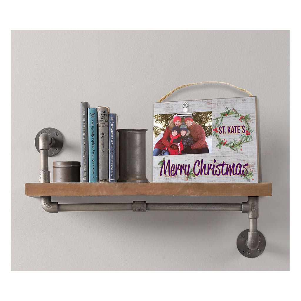 Merry Christmas Clip It Photo Frame St. Catherine Wildcats