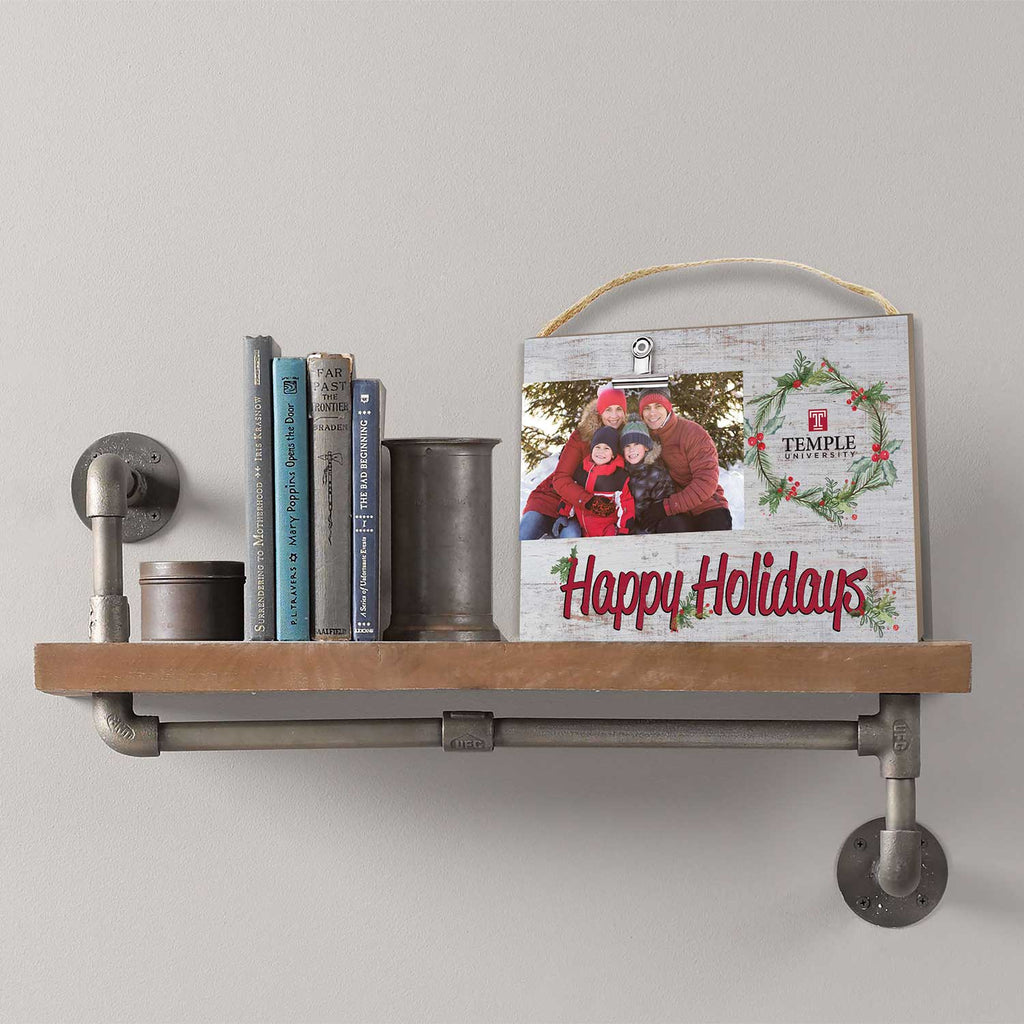 Happy Holidays Clip It Photo Frame Temple Owls